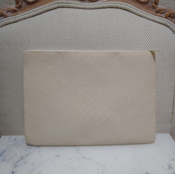 Christian Dior Cream Spring Flower Clutch Bag Pouch Limited Edition New In Box - Picture 8 of 11